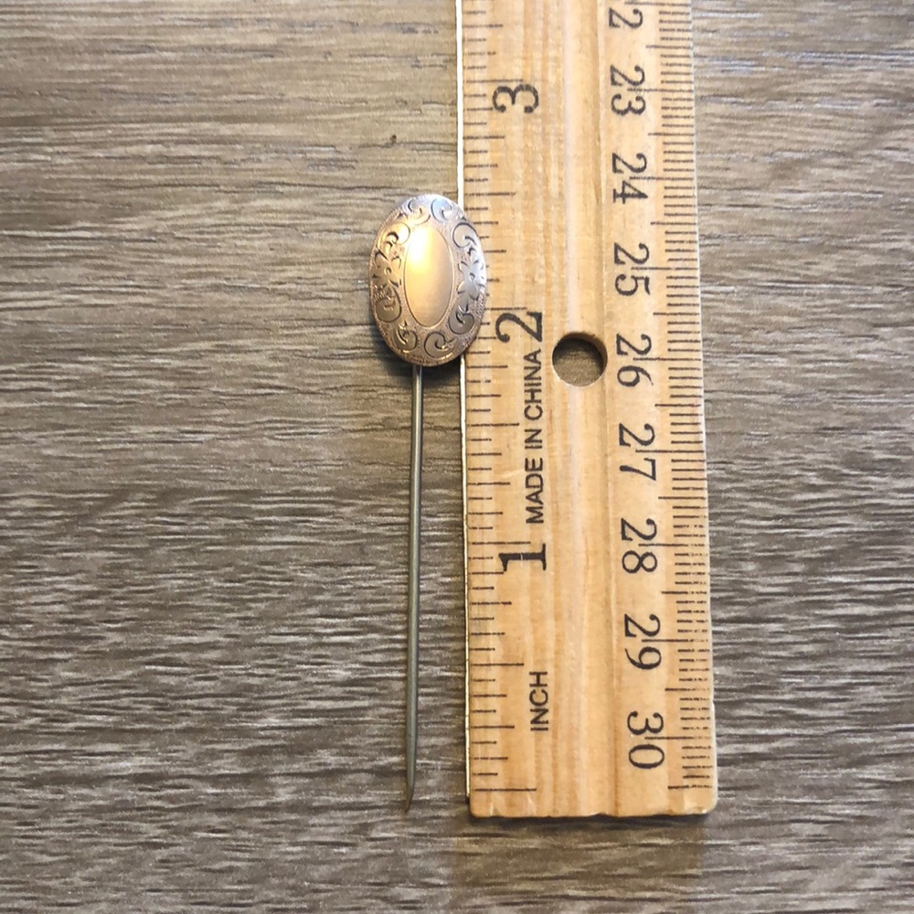 Antique vintage Victorian gold stick lapel pin